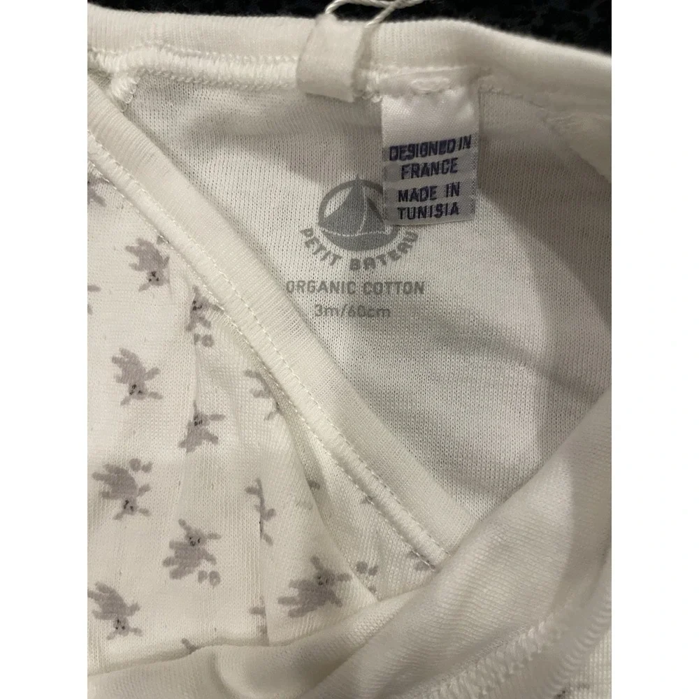 Petit Bateau Baby Girl Sleeper Coverall 3M Organic Cotton